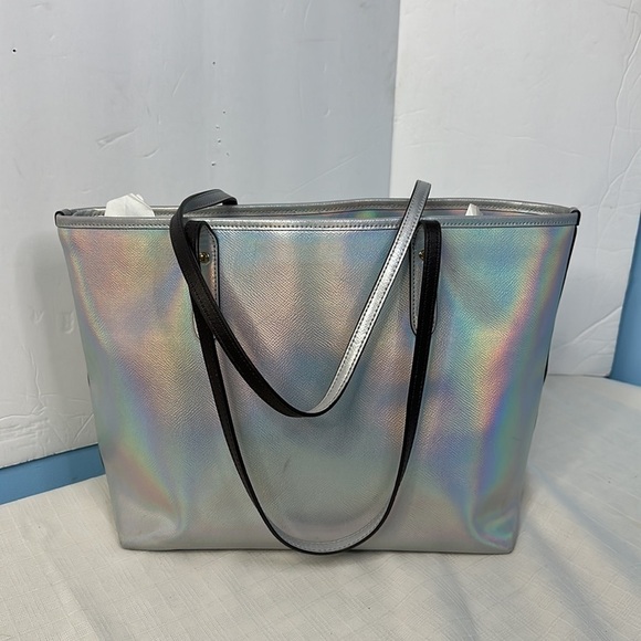 🌺Coach SILVER HOLOGRAM 75 anniversary BAG ,WALLET and ROBOT bag SET - Picture 12 of 13
